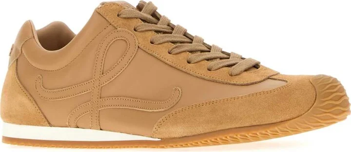 Camel Leather Ballet Runner 2.0 Sneakers - Image 2