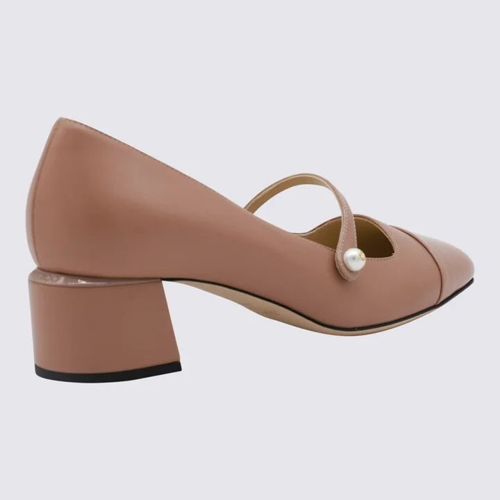 Camel Leather Pumps - Image 2