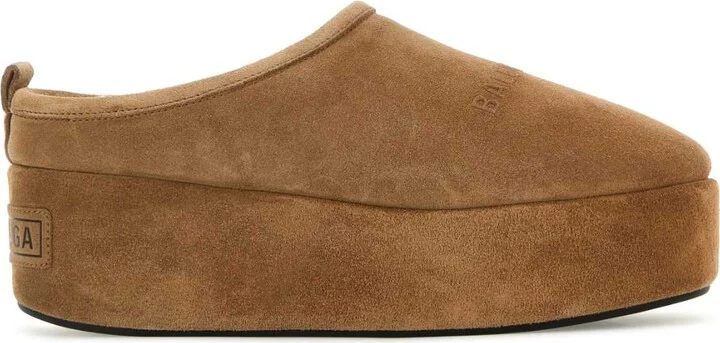 Camel Suede Alaska Soft Slippers