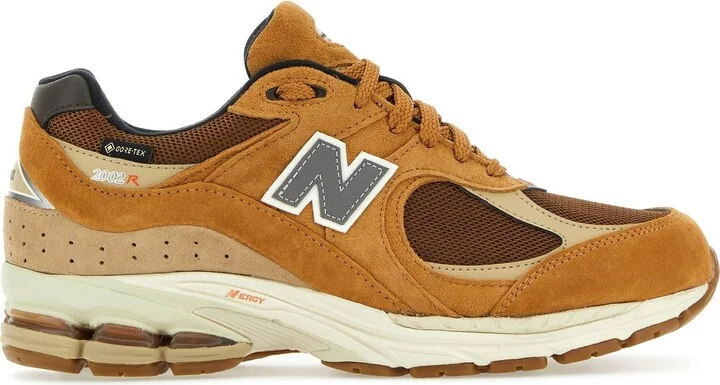 Camel suede and mesh 2002R sneakers