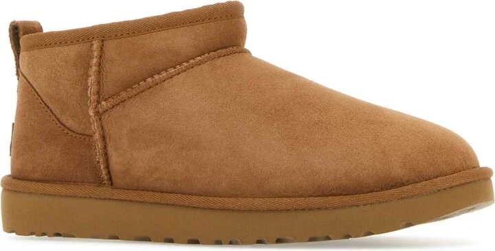 Camel Suede Classic Ultra Mini Ankle Boots - Image 2