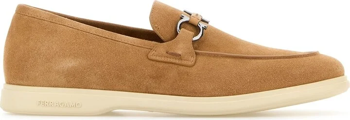 Camel suede Cosimo loafers
