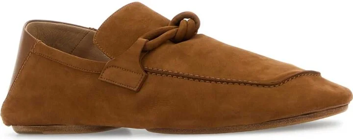 Camel Suede Daddy Loafers - Image 2