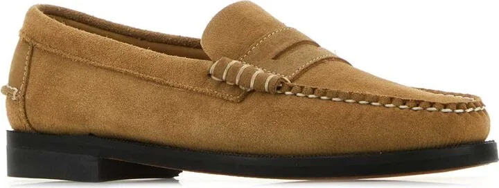 Camel Suede Dan Flesh Out Loafers - Image 2