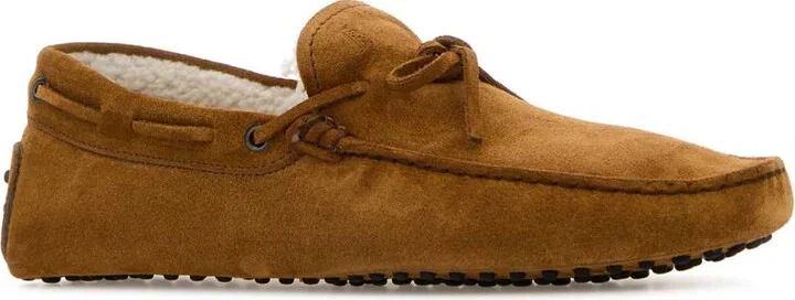 Camel Suede Loafers - Image 2