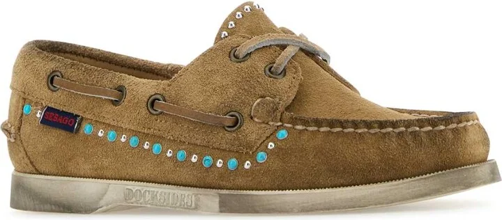 Camel Suede Portland Flesh Out Loafers - Image 2