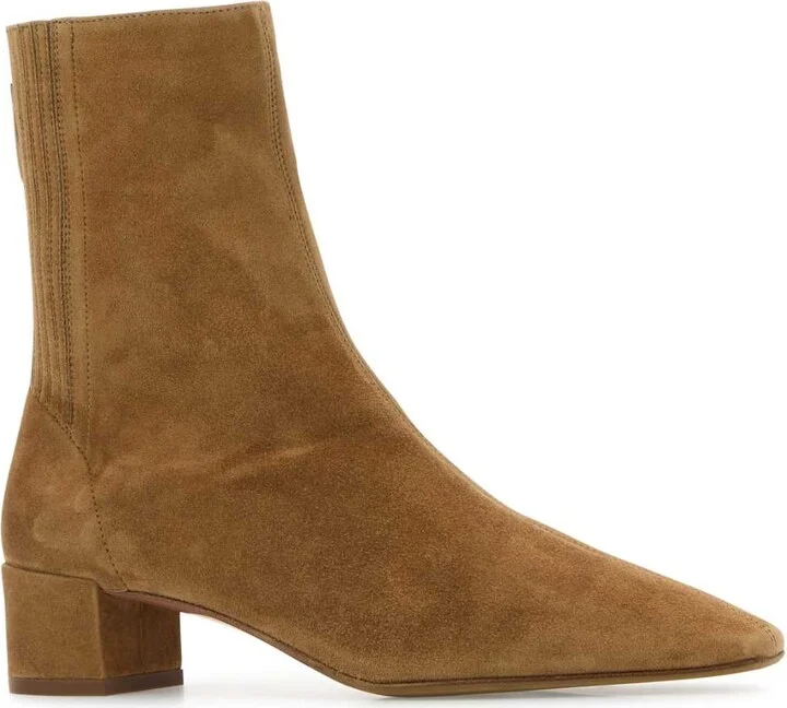 Camel Suede Saint Honorã¨ Ankle Boots - Image 2