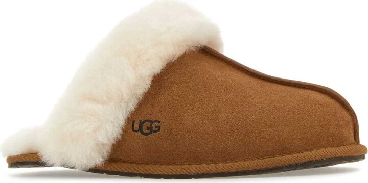Camel Suede Scuffette Ii Slippers - Image 2