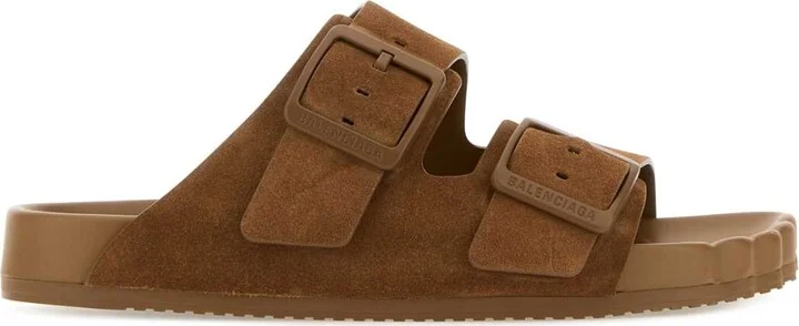 Camel Suede Sunday Slippers