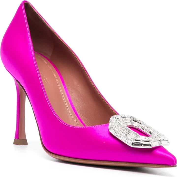 Camelia 90mm crystal-embellished pumps - Image 2