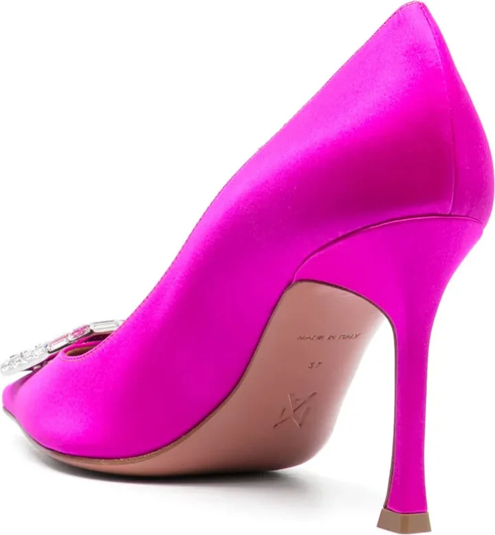 Camelia 90mm crystal-embellished pumps - Image 3