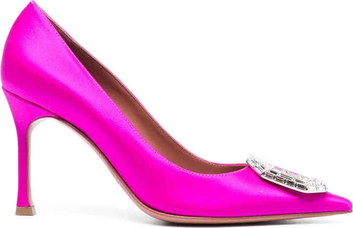 Camelia 90mm crystal-embellished pumps
