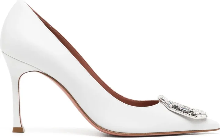 Camelia 90mm crystal-embellished pumps