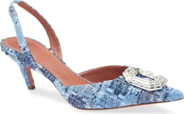 Tweed Blue White Buckle