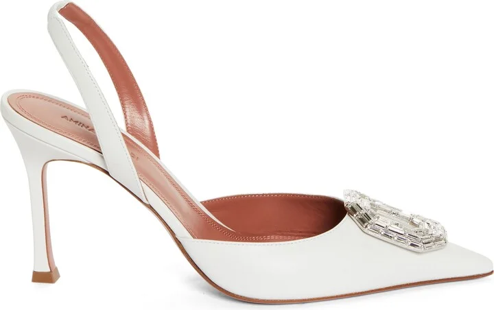 Camelia Crystal Buckle Slingback Pump - Image 3