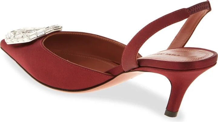 Camelia Crystal Buckle Slingback Pump - Image 2