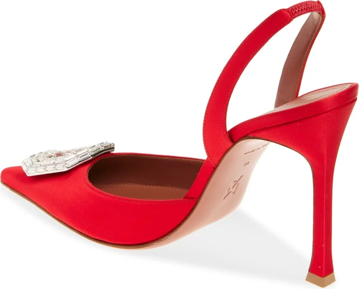 Camelia Crystal Buckle Slingback Pump - Image 2
