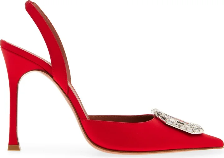 Camelia Crystal Buckle Slingback Pump - Image 3