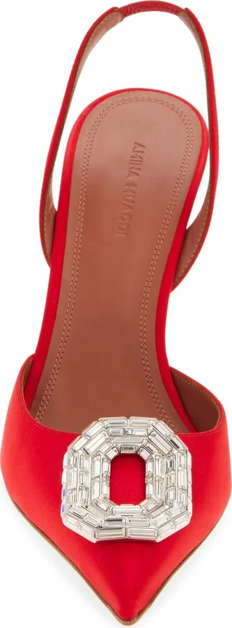 Camelia Crystal Buckle Slingback Pump - Image 4