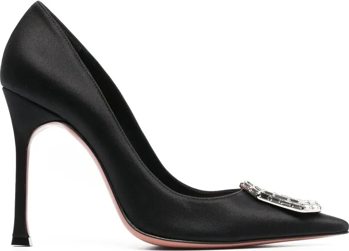 Camelia crystal-embellished 105mm pumps