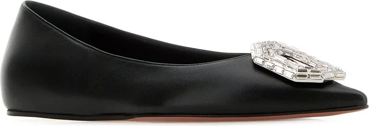 Camelia Flat Nappa Black White Buc - Image 2