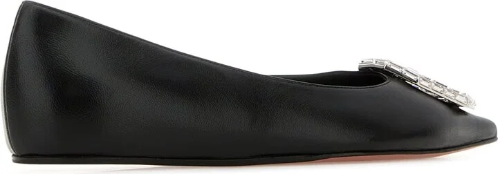 Camelia Flat Nappa Black White Buc - Image 3
