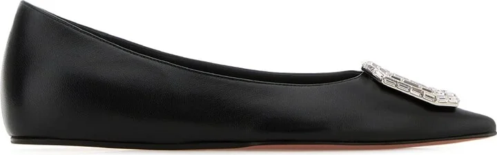 Camelia Flat Nappa Black White Buc