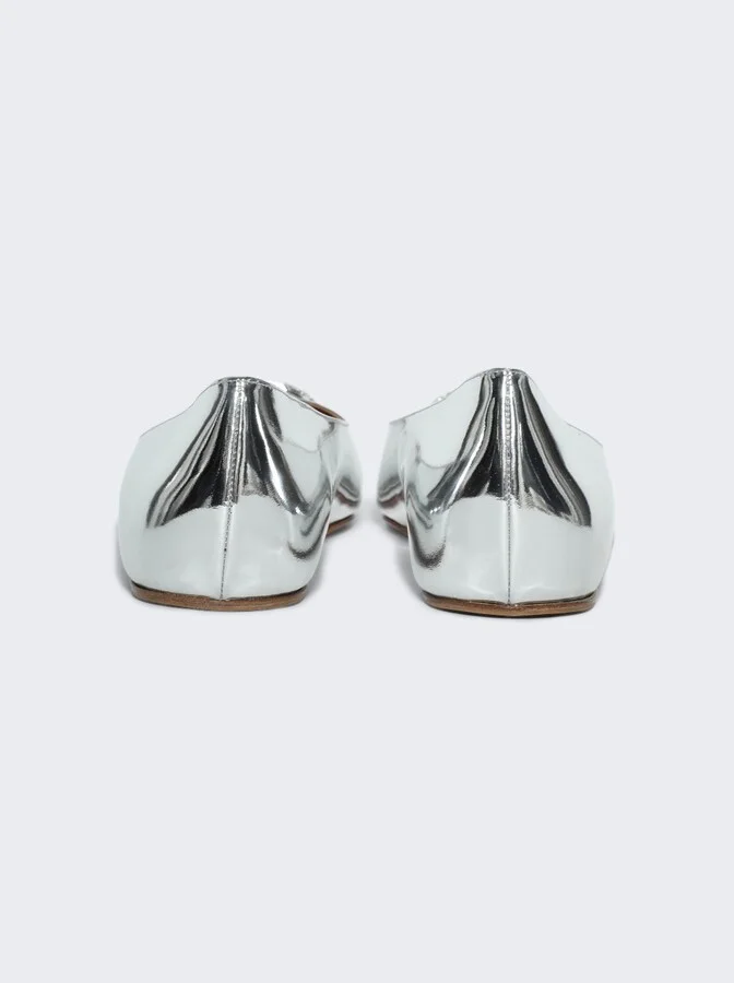 Camelia Flat Silver Mirror