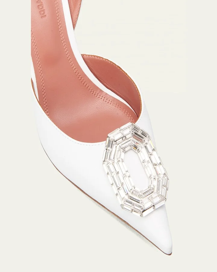 Camelia Satin Crystal Halter Pumps - Image 4