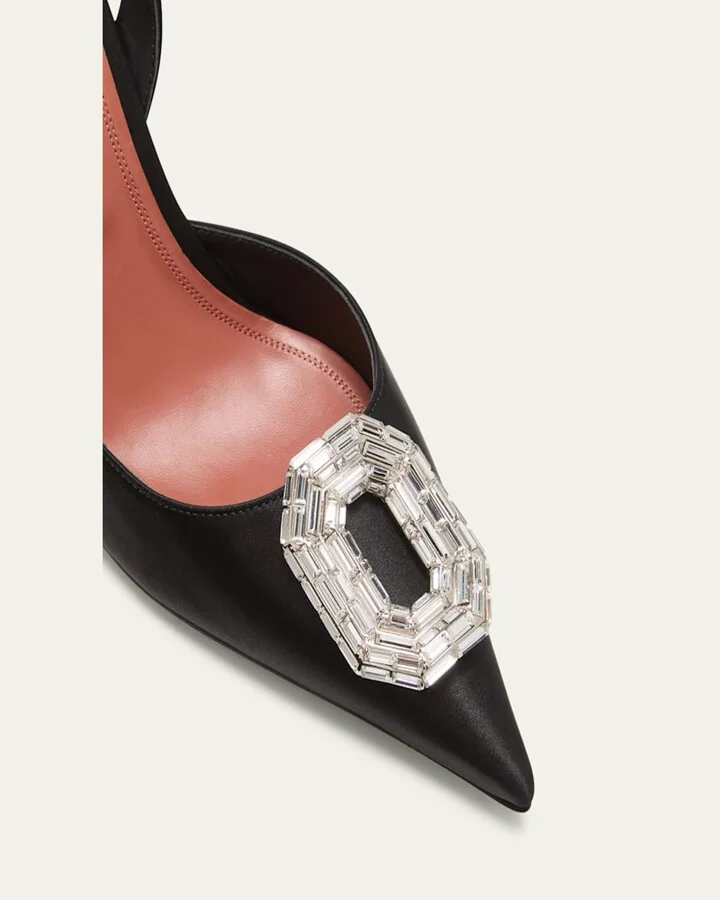 Camelia Silk Crystal Halter Pumps - Image 3