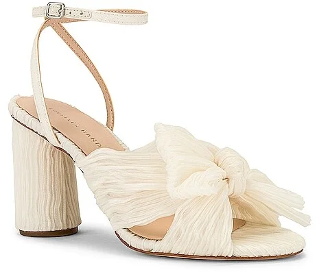 Camellia Pleated Bow Heel - Image 2
