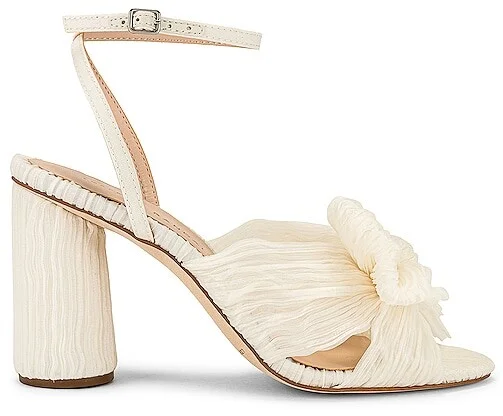 Camellia Pleated Bow Heel