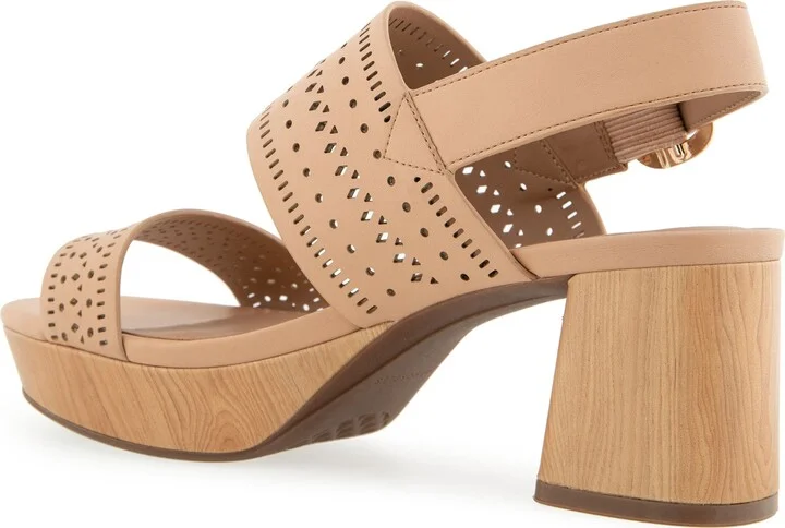 Camera Perforated Slingback Platform Sandal - Image 2