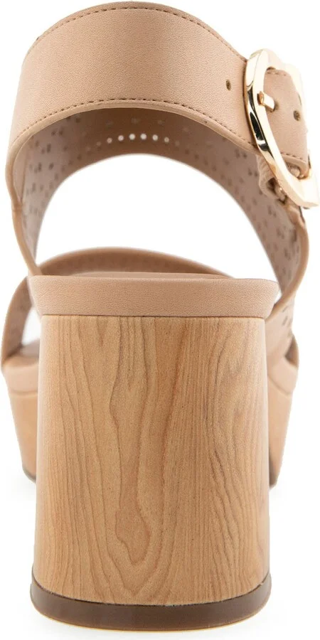 Camera Perforated Slingback Platform Sandal - Image 6