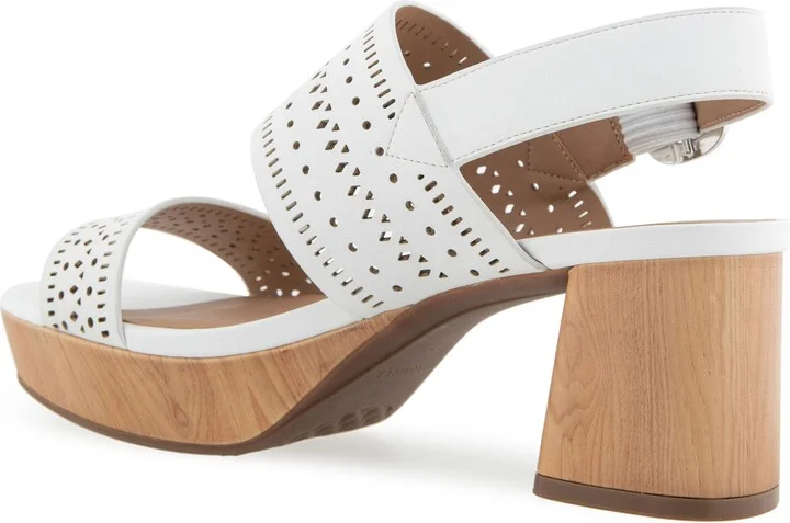 Camera Perforated Slingback Platform Sandal - Image 9