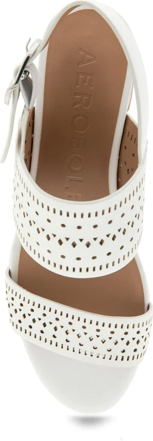 Camera Perforated Slingback Platform Sandal - Image 11