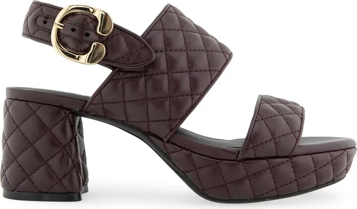 Camera Quilted Slingback Platform Sandal - Image 3