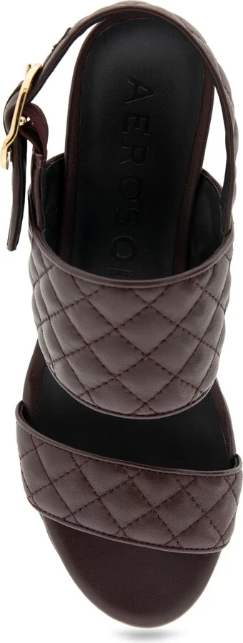 Camera Quilted Slingback Platform Sandal - Image 4