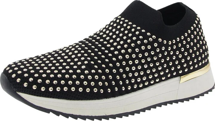 Cameron Jewel Jogger Womens Embellished Knit Slip-On Sneakers