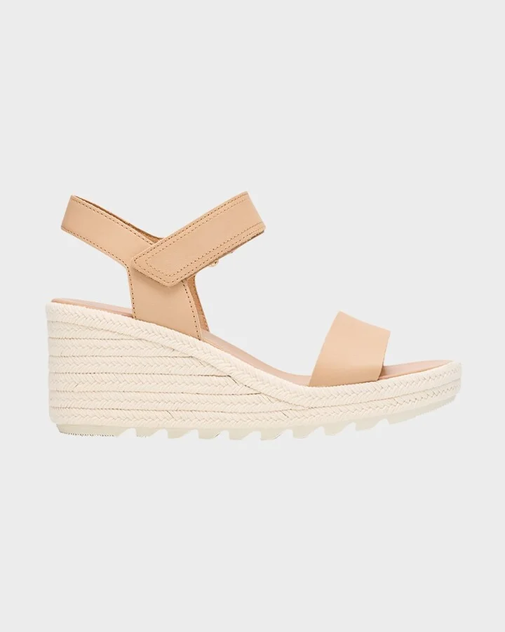 Cameron Leather Grip Espadrille Sandals