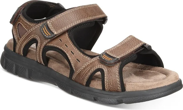 Cameron Mens Faux Leather Strap Sport Sandals