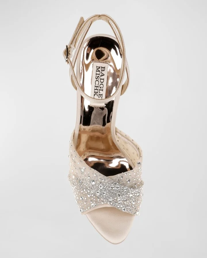 Cameryn Embellished Mesh Ankle-Strap Sandals - Image 2