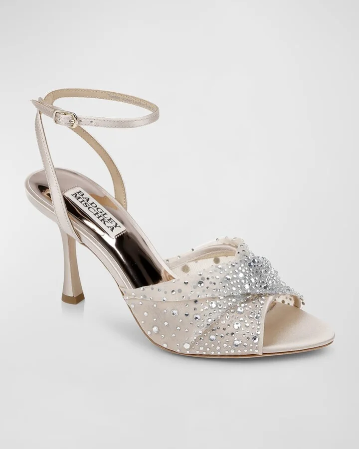 Cameryn Embellished Mesh Ankle-Strap Sandals - Image 6