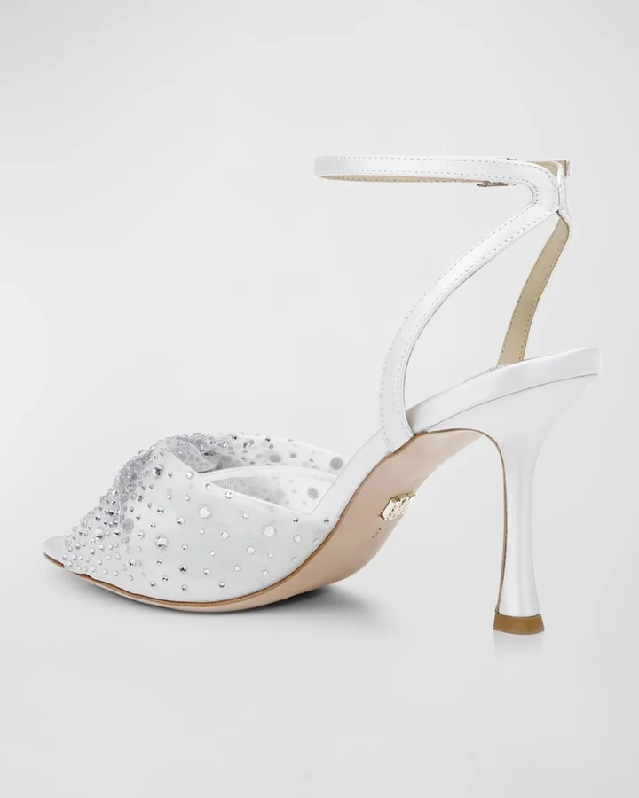 Cameryn Embellished Mesh Ankle-Strap Sandals - Image 8