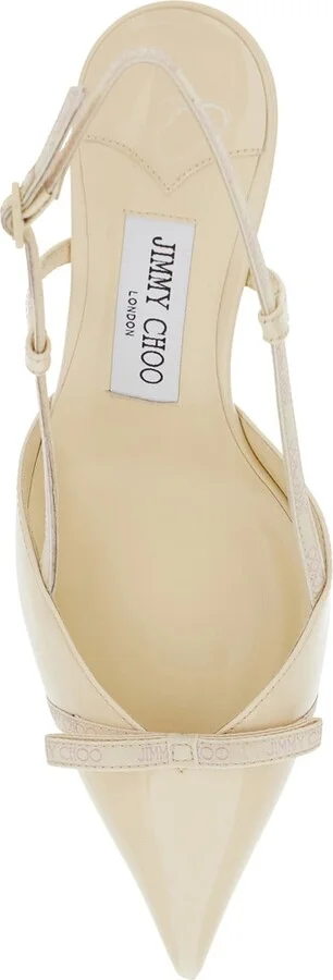 'camila' Pink Slingback Pumps With Medium Heel In Leather Woman - Image 4