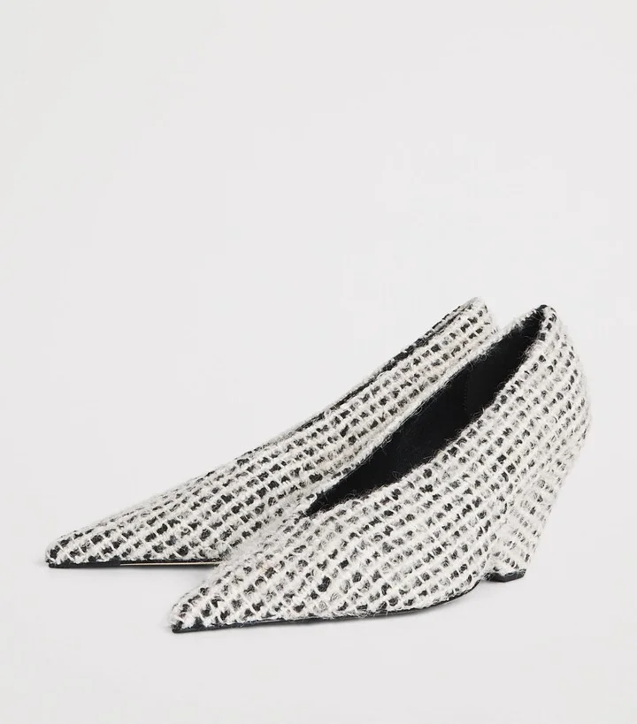 Camilla And Marc Wool Bouclé Rhys Pumps 80 - Image 3