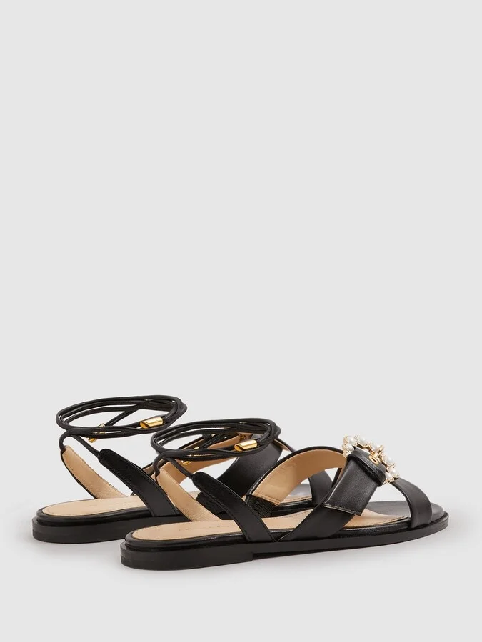 Camilla Leather Sandals - Image 3