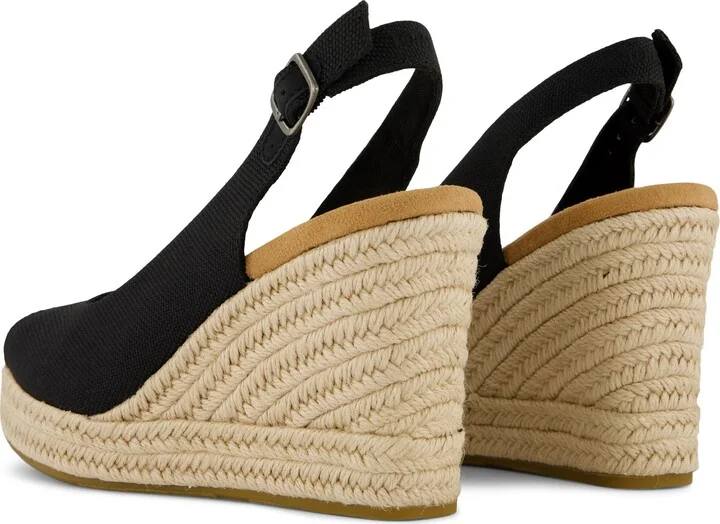 Camilla Slingback Espadrille Peep Toe Platform Wedge Sandal - Image 2