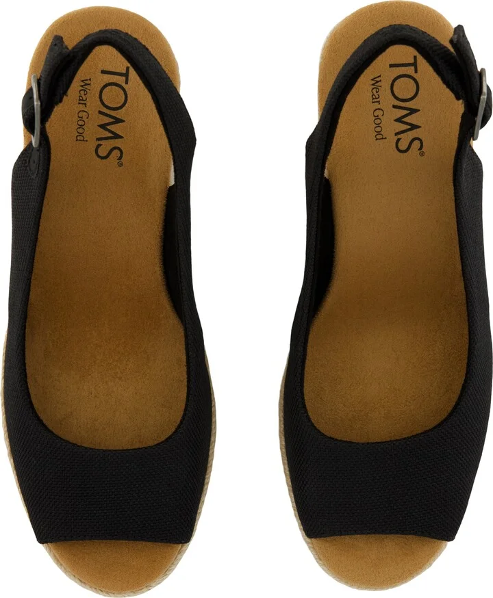 Camilla Slingback Espadrille Peep Toe Platform Wedge Sandal - Image 4