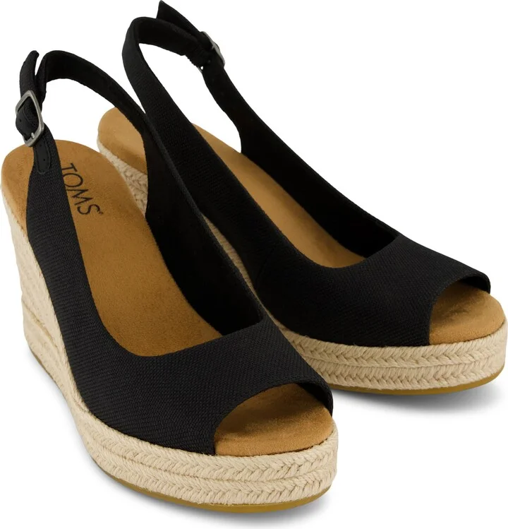 Camilla Slingback Espadrille Peep Toe Platform Wedge Sandal - Image 6